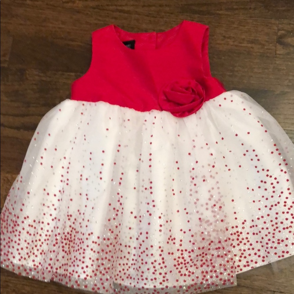 Red/White Sparkly Baby Dress!!
